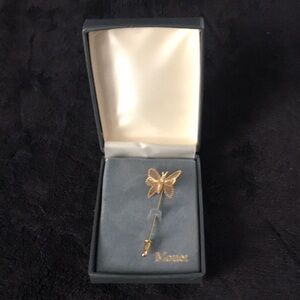 Monet Gold Butterfly Brooch